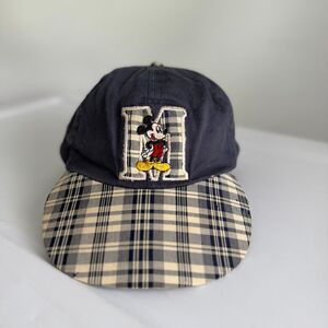 Vintage 90s Disney Mickey Mouse Unlimited Plaid Cap Fresh Caps Drew Pearson